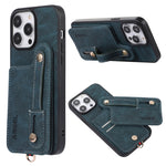 ABEEL Litchi Texture Card Bag Custodia per cellulare in PU, For iPhone 15 Pro Max, For iPhone 15 Pro, For iPhone 15 Plus, For iPhone 15, For iPhone 14 Plus, For iPhone 14