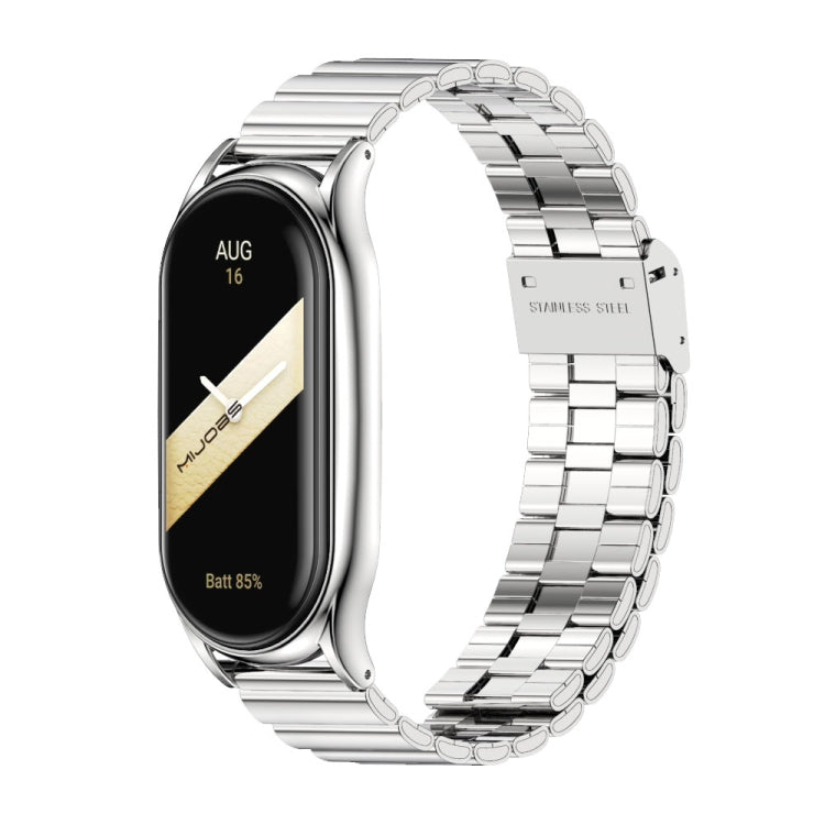 Cinturino per orologio in metallo con fibbia in bambù con cassa Mijobs Plus, For Xiaomi Mi Band 8