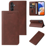Custodia portafoglio in pelle con chiusura magnetica per Samsung