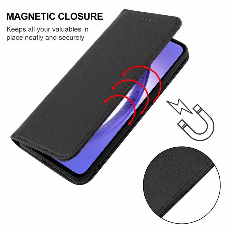 Custodia portafoglio in pelle con chiusura magnetica per Samsung