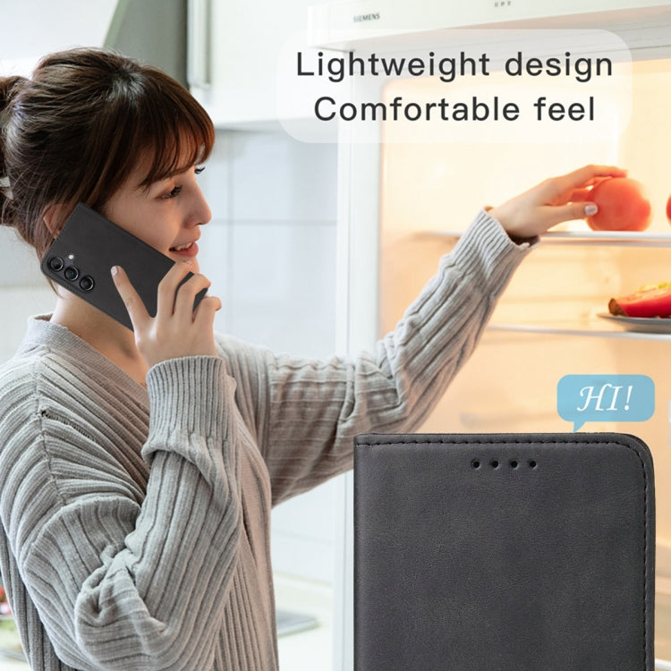 Custodia portafoglio in pelle con chiusura magnetica per Samsung