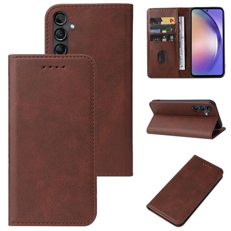 Custodia portafoglio in pelle con chiusura magnetica per Samsung