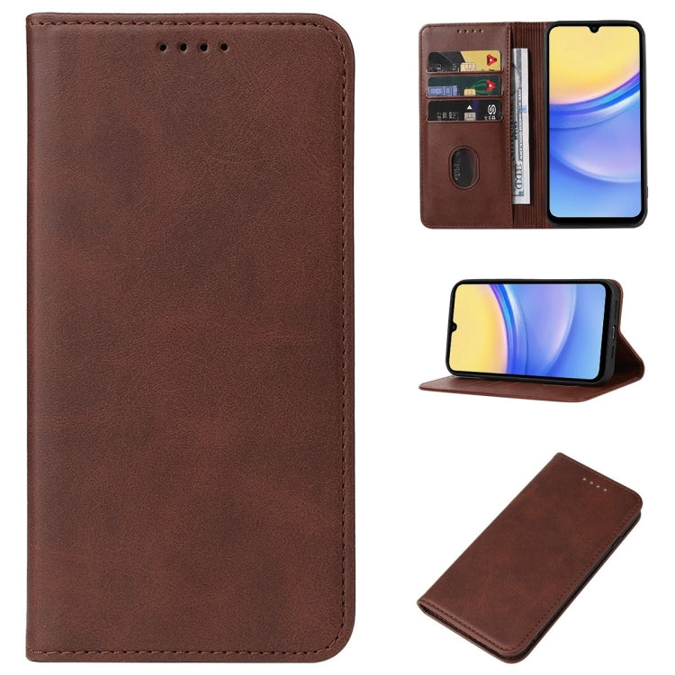 Custodia in pelle con chiusura magnetica per Samsung Galaxy S24 U