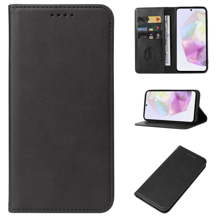 Custodia in pelle con chiusura magnetica per Samsung Galaxy S24 U