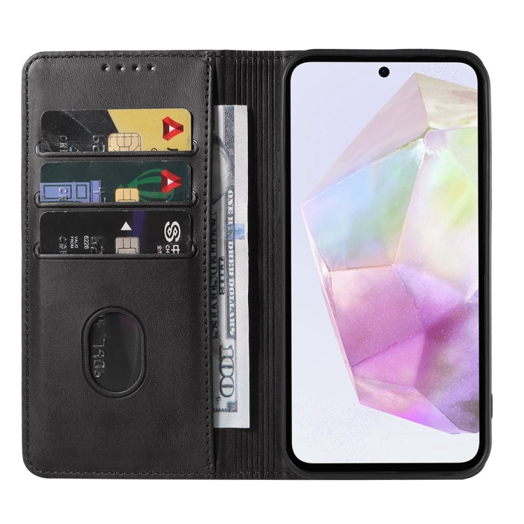 Custodia in pelle con chiusura magnetica per Samsung Galaxy S24 U