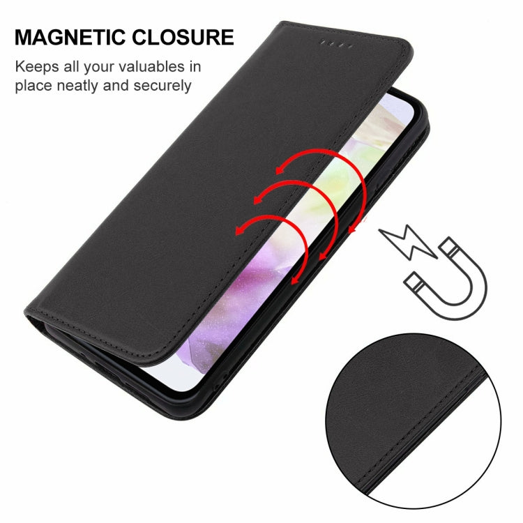 Custodia in pelle con chiusura magnetica per Samsung Galaxy S24 U