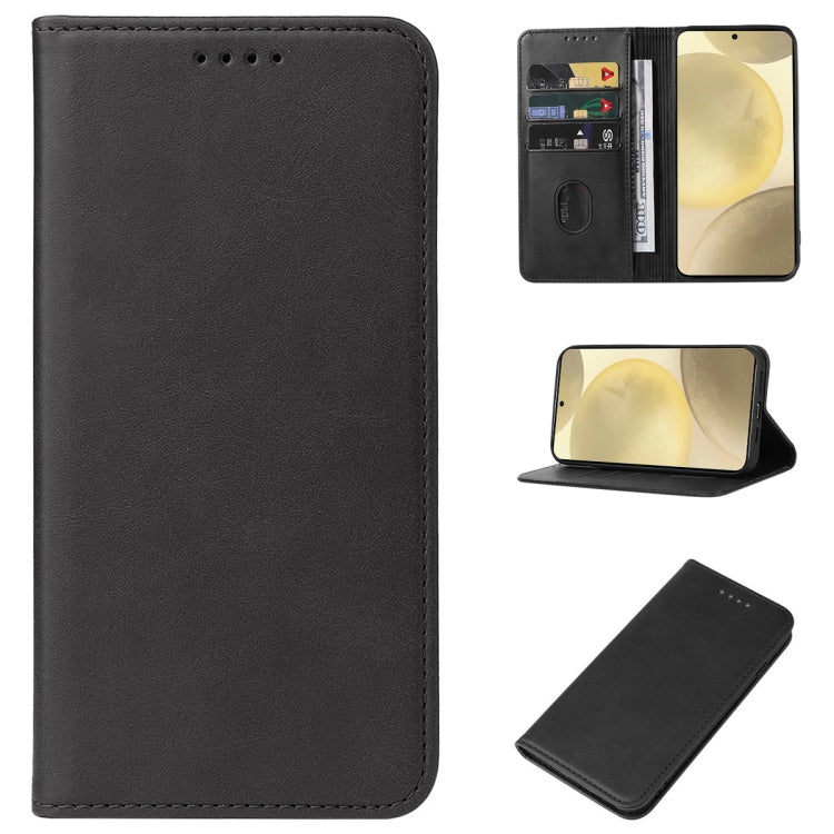 Custodia in pelle con chiusura magnetica per Samsung Galaxy S24 U