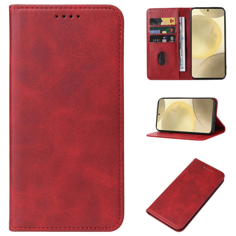 Custodia in pelle con chiusura magnetica per Samsung Galaxy S24 U