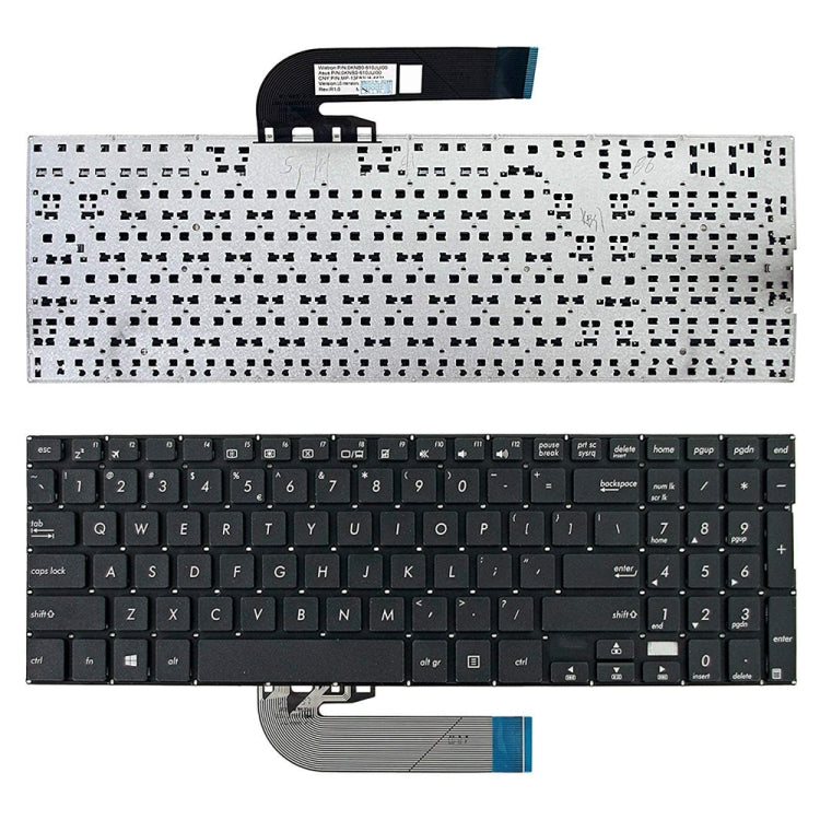 US Version Backlit Laptop Keyboard, For ASUS TP500 TP500L TP500LA/LB TP500LN, For ASUS X553, For ASUS X540