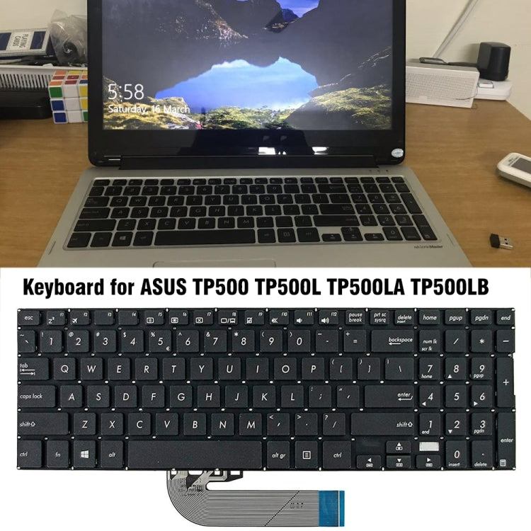 US Version Backlit Laptop Keyboard, For ASUS TP500 TP500L TP500LA/LB TP500LN, For ASUS X553, For ASUS X540