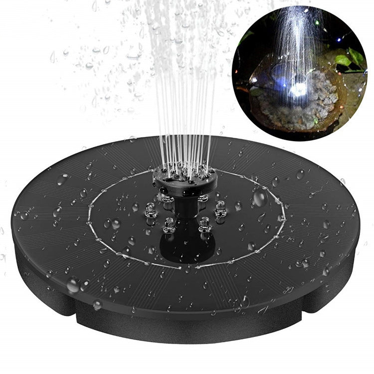 Pompa per fontana solare con luce LED, Fountain Pump with LED Light