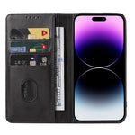 Custodia per telefono in pelle con chiusura magnetica, For iPhone 15 Pro Max, For iPhone 15 Pro, For iPhone 15 Plus, For iPhone 15