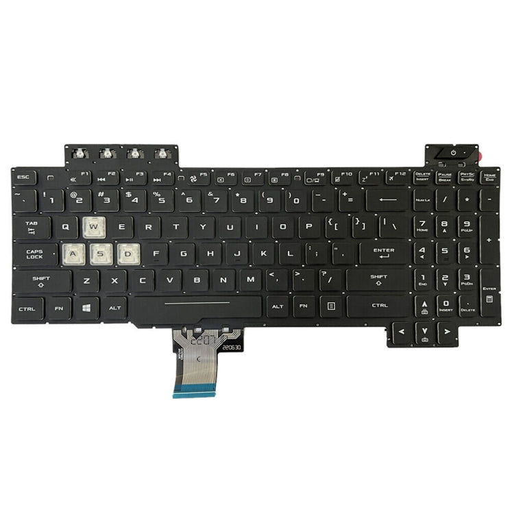 US Version Backlit Laptop Keyboard For Asus Gaming FX505D FX505DY FX505DD