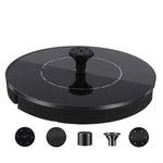 Pompa per fontana solare con luce LED, Fountain Pump with LED Light