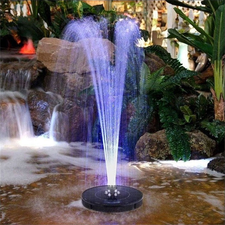 Pompa per fontana solare con luce LED, Fountain Pump with LED Light