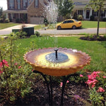 Pompa per fontana solare con luce LED, Fountain Pump with LED Light