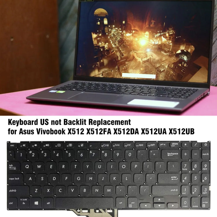 US Version Laptop Keyboard For Asus Vivobook X512 X512FA X512DA