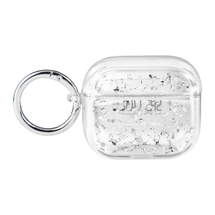 Custodia protettiva per auricolari Bluetooth in lamina d'argento epossidica, For AirPods Pro 2, For AirPods 3, For AirPods Pro