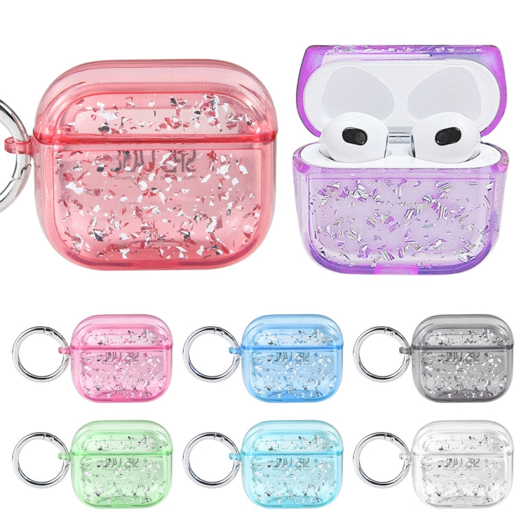 Custodia protettiva per auricolari Bluetooth in lamina d'argento epossidica, For AirPods Pro 2, For AirPods 3, For AirPods Pro