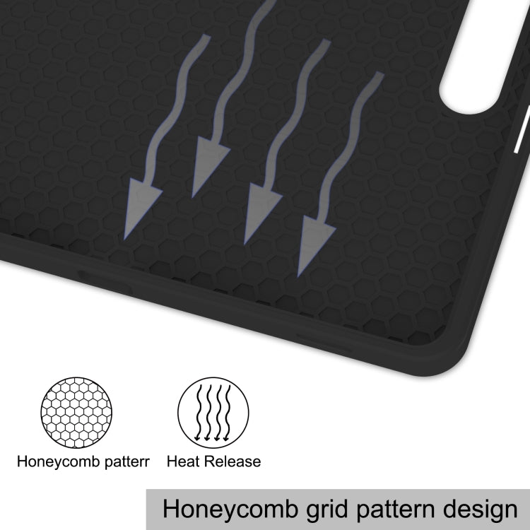 Custodia per tablet in pelle Smart TPU a 3 pieghe in puro colore con slot per penna, For Samsung Galaxy Tab S9+