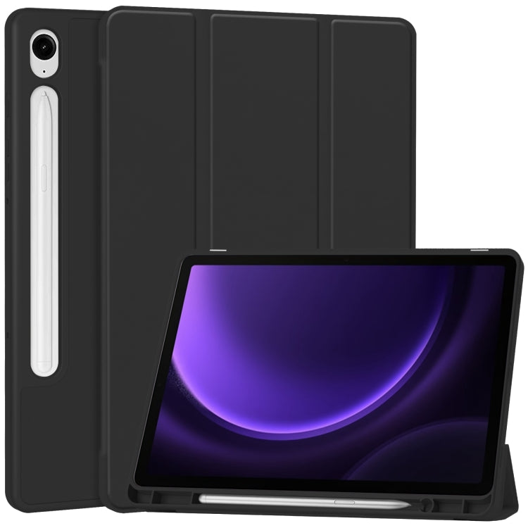 Custodia tablet in pelle TPU 3 pieghe con slot penna