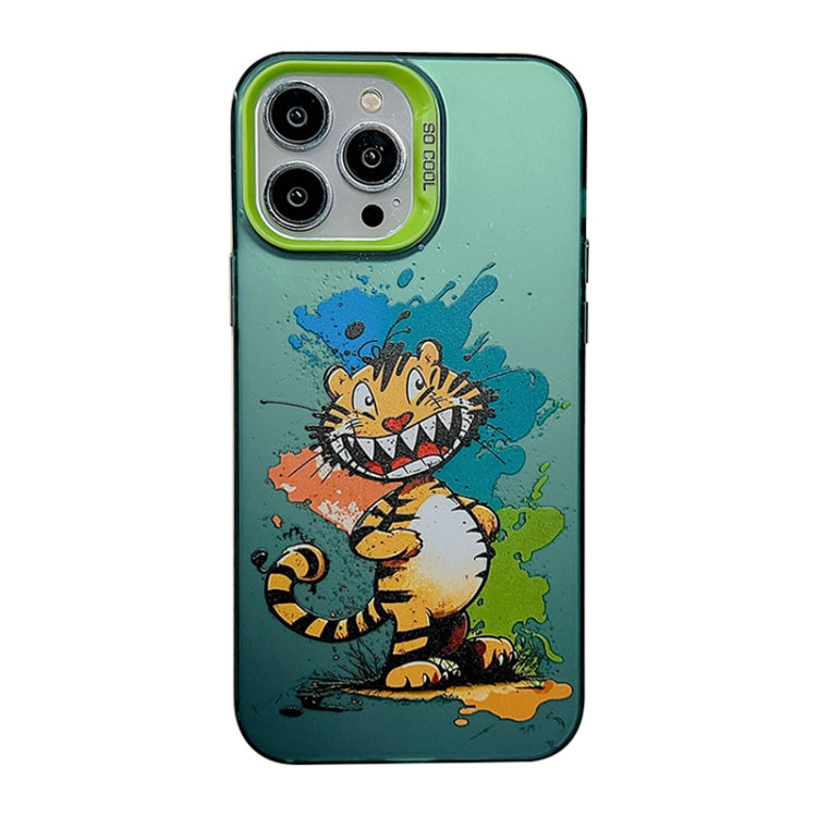 Cute Animal Pattern Series PC + Custodia per telefono in TPU, For iPhone 13 Pro, For iPhone 13