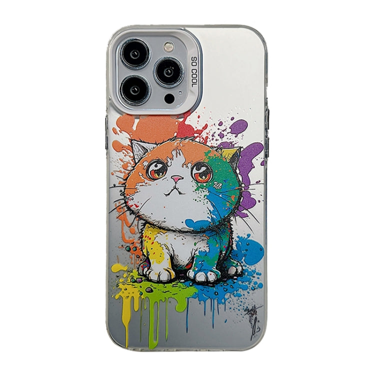 Cute Animal Pattern Series PC + Custodia per telefono in TPU, For iPhone 13 Pro Max, For iPhone 15