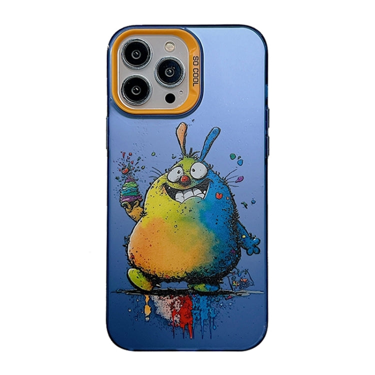 Cute Animal Pattern Series PC + Custodia per telefono in TPU, For iPhone 14 Pro, For iPhone 15 Pro