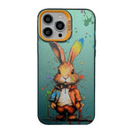 Cute Animal Pattern Series PC + Custodia per telefono in TPU, For iPhone 14 Pro, For iPhone 15 Pro