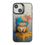 Cute Animal Pattern Series PC + Custodia per telefono in TPU, For iPhone 14 Pro Max, For iPhone 15 Plus