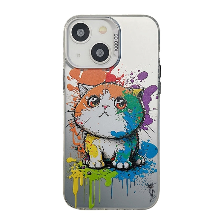 Cute Animal Pattern Series PC + Custodia per telefono in TPU, For iPhone 14 Pro Max, For iPhone 15 Plus