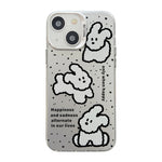 Cute Animal Pattern Series PC + Custodia per telefono in TPU, For iPhone 13 Pro Max, For iPhone 15