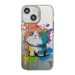 Cute Animal Pattern Series PC + Custodia per telefono in TPU, For iPhone 13 Pro Max, For iPhone 15