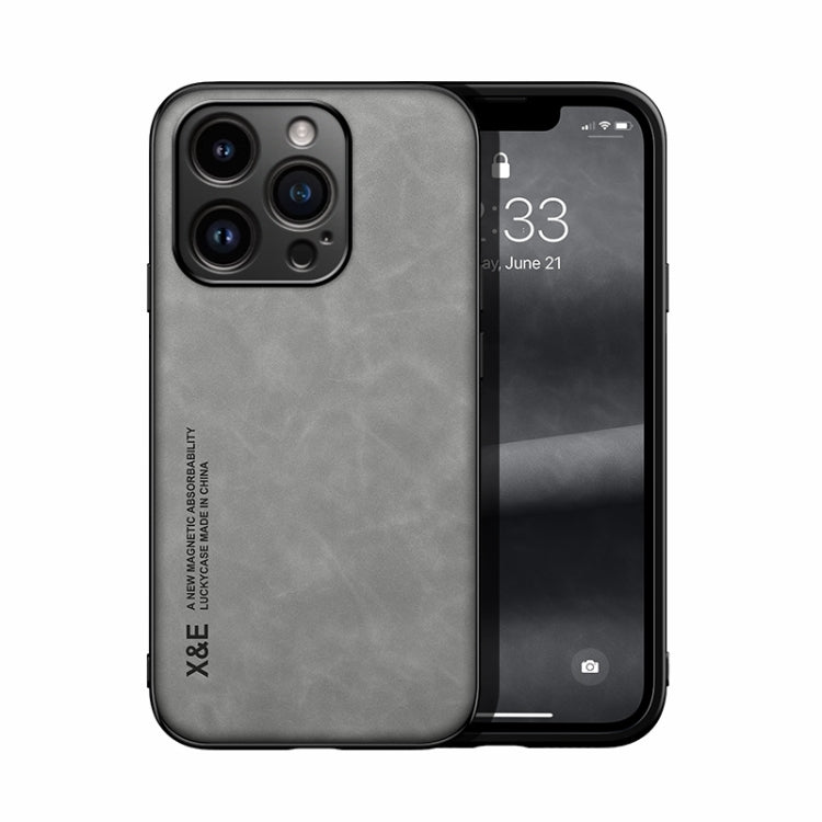 Custodia per telefono posteriore in pelle magnetica Skin Feel, For iPhone 16 Pro, For iPhone 15 Pro Max, iPhone 15 Pro, For iPhone 15 Plus, For iPhone 15, For iPhone 14 Plus