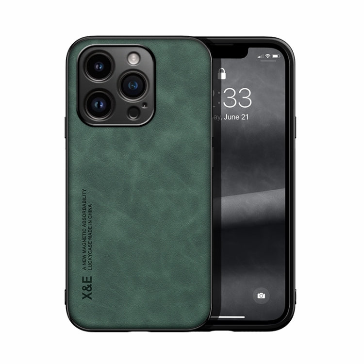 Custodia per telefono posteriore in pelle magnetica Skin Feel, For iPhone 16 Pro, For iPhone 15 Pro Max, iPhone 15 Pro, For iPhone 15 Plus, For iPhone 15, For iPhone 14 Plus