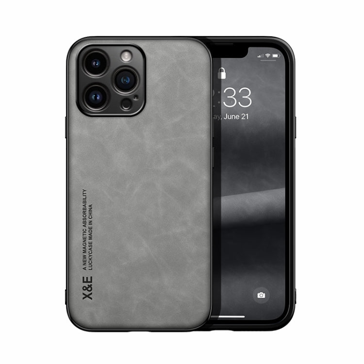 Custodia per telefono posteriore in pelle magnetica Skin Feel, For iPhone 16 Pro, For iPhone 15 Pro Max, iPhone 15 Pro, For iPhone 15 Plus, For iPhone 15, For iPhone 14 Plus