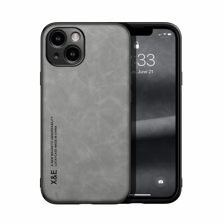 Custodia per telefono posteriore in pelle magnetica Skin Feel, For iPhone 16 Pro, For iPhone 15 Pro Max, iPhone 15 Pro, For iPhone 15 Plus, For iPhone 15, For iPhone 14 Plus
