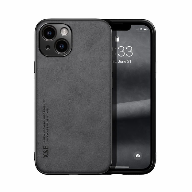 Custodia per telefono posteriore in pelle magnetica Skin Feel, For iPhone 16 Pro, For iPhone 15 Pro Max, iPhone 15 Pro, For iPhone 15 Plus, For iPhone 15, For iPhone 14 Plus