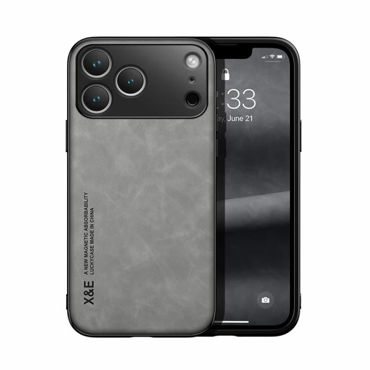 Custodia per telefono posteriore in pelle magnetica Skin Feel, For iPhone 17e / 16e, For iPhone 17 Pro Max, For iPhone 17 Pro, For iPhone 17, For iPhone Air, For iPhone 16 Pro Max