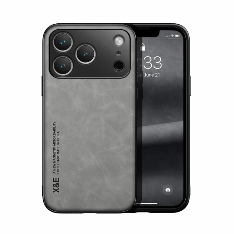 Custodia per telefono posteriore in pelle magnetica Skin Feel, For iPhone 17e / 16e, For iPhone 17 Pro Max, For iPhone 17 Pro, For iPhone 17, For iPhone Air, For iPhone 16 Pro Max