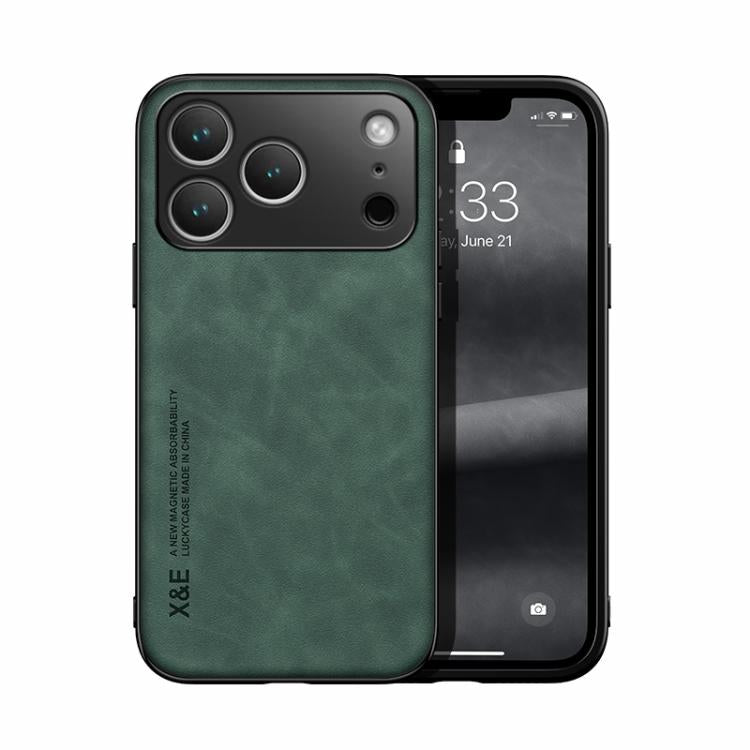 Custodia per telefono posteriore in pelle magnetica Skin Feel, For iPhone 17e / 16e, For iPhone 17 Pro Max, For iPhone 17 Pro, For iPhone 17, For iPhone Air, For iPhone 16 Pro Max