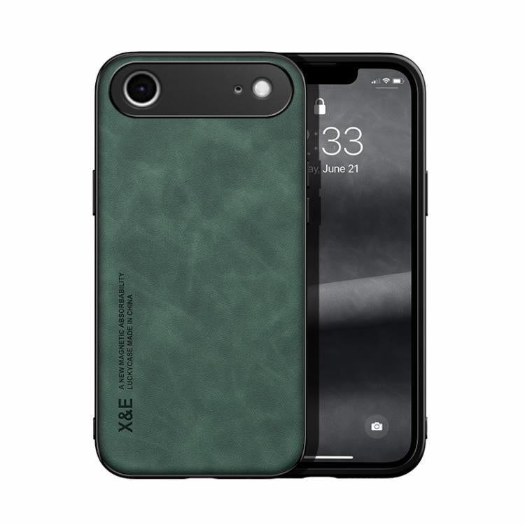 Custodia per telefono posteriore in pelle magnetica Skin Feel, For iPhone 17e / 16e, For iPhone 17 Pro Max, For iPhone 17 Pro, For iPhone 17, For iPhone Air, For iPhone 16 Pro Max