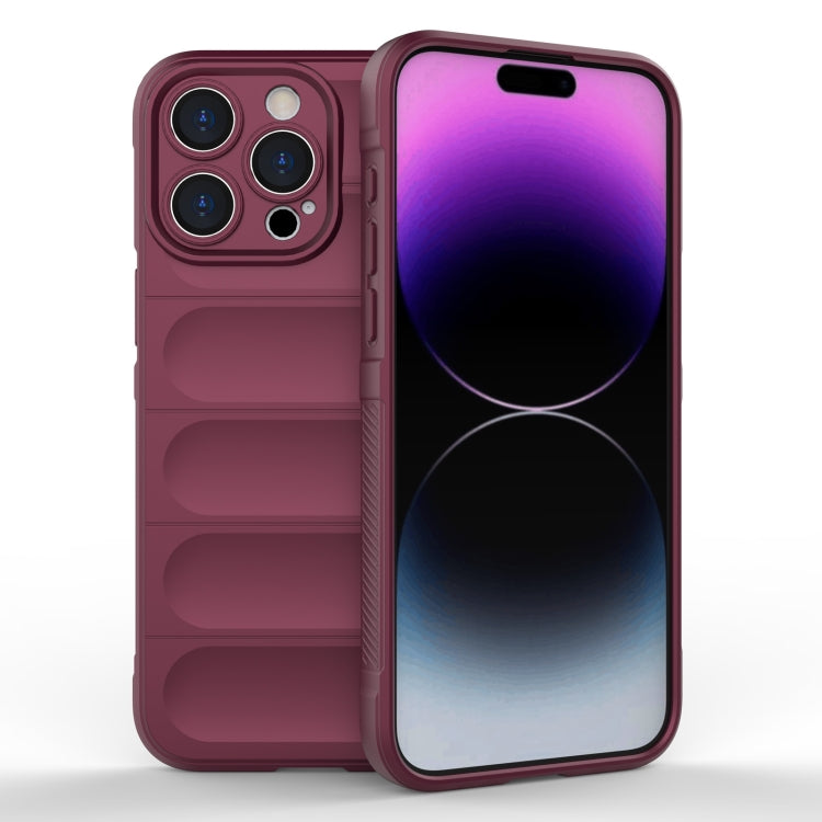 Magic Shield TPU + custodia per telefono in flanella, For iPhone 16, For iPhone 15 Pro Max