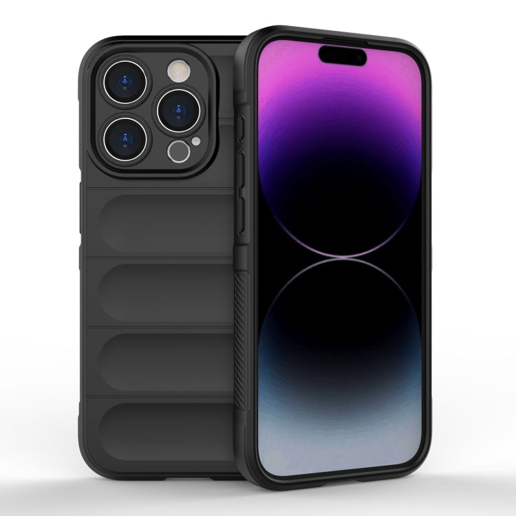 Magic Shield TPU + custodia per telefono in flanella, For iPhone 15 Pro, For iPhone 15 Plus