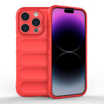 Magic Shield TPU + custodia per telefono in flanella, For iPhone 15 Pro, For iPhone 15 Plus