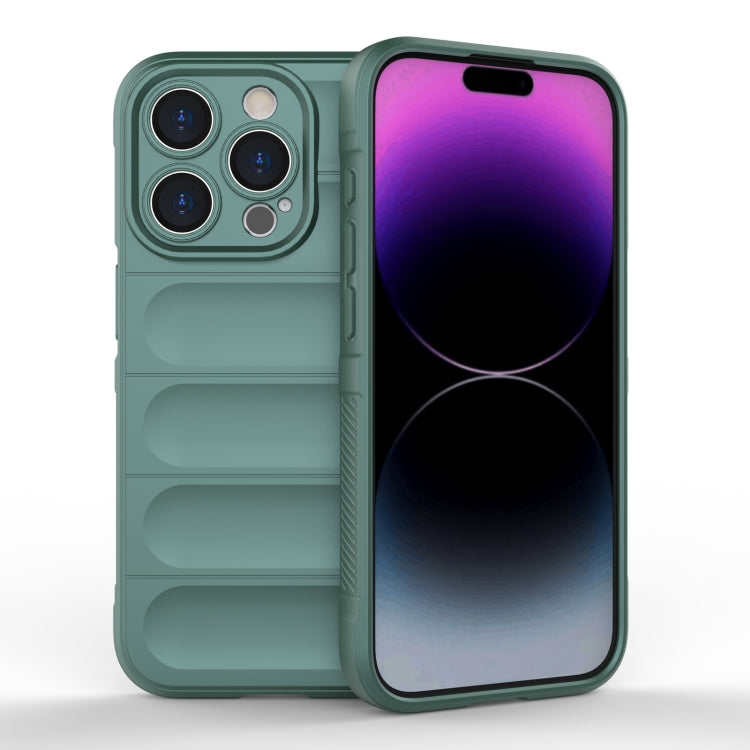Magic Shield TPU + custodia per telefono in flanella, For iPhone 15 Pro, For iPhone 15 Plus