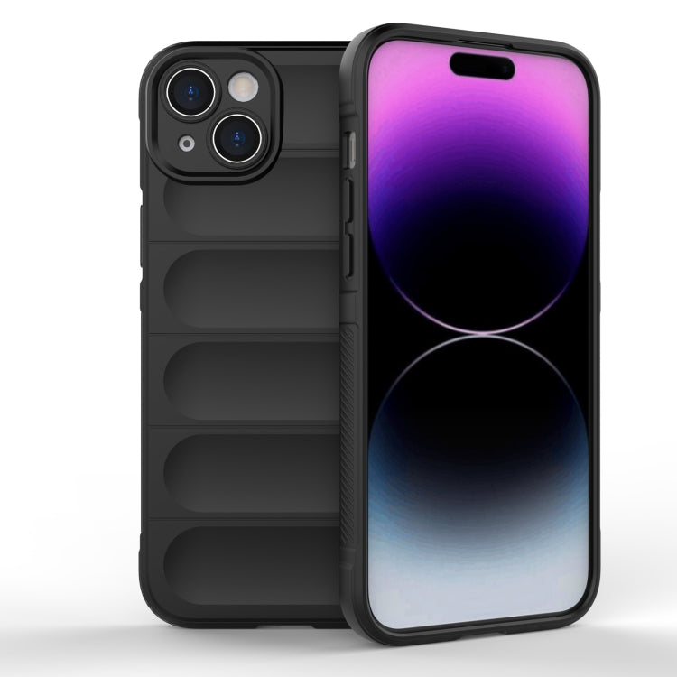 Magic Shield TPU + custodia per telefono in flanella, For iPhone 15 Pro, For iPhone 15 Plus