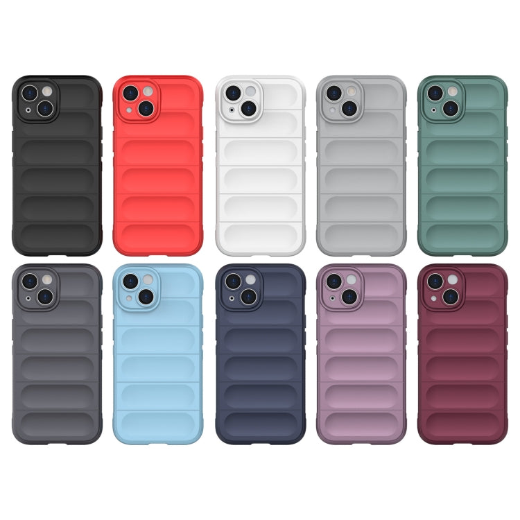 Magic Shield TPU + custodia per telefono in flanella, For iPhone 15