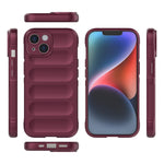 Magic Shield TPU + custodia per telefono in flanella, For iPhone 15