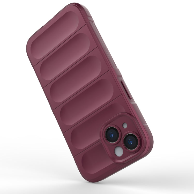 Magic Shield TPU + custodia per telefono in flanella, For iPhone 15
